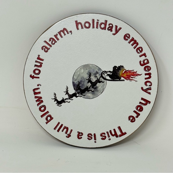 Pottery Barn National Lampoon’s Christmas Vacation Cork Coasters NEW IN BOX - Picture 11 of 11